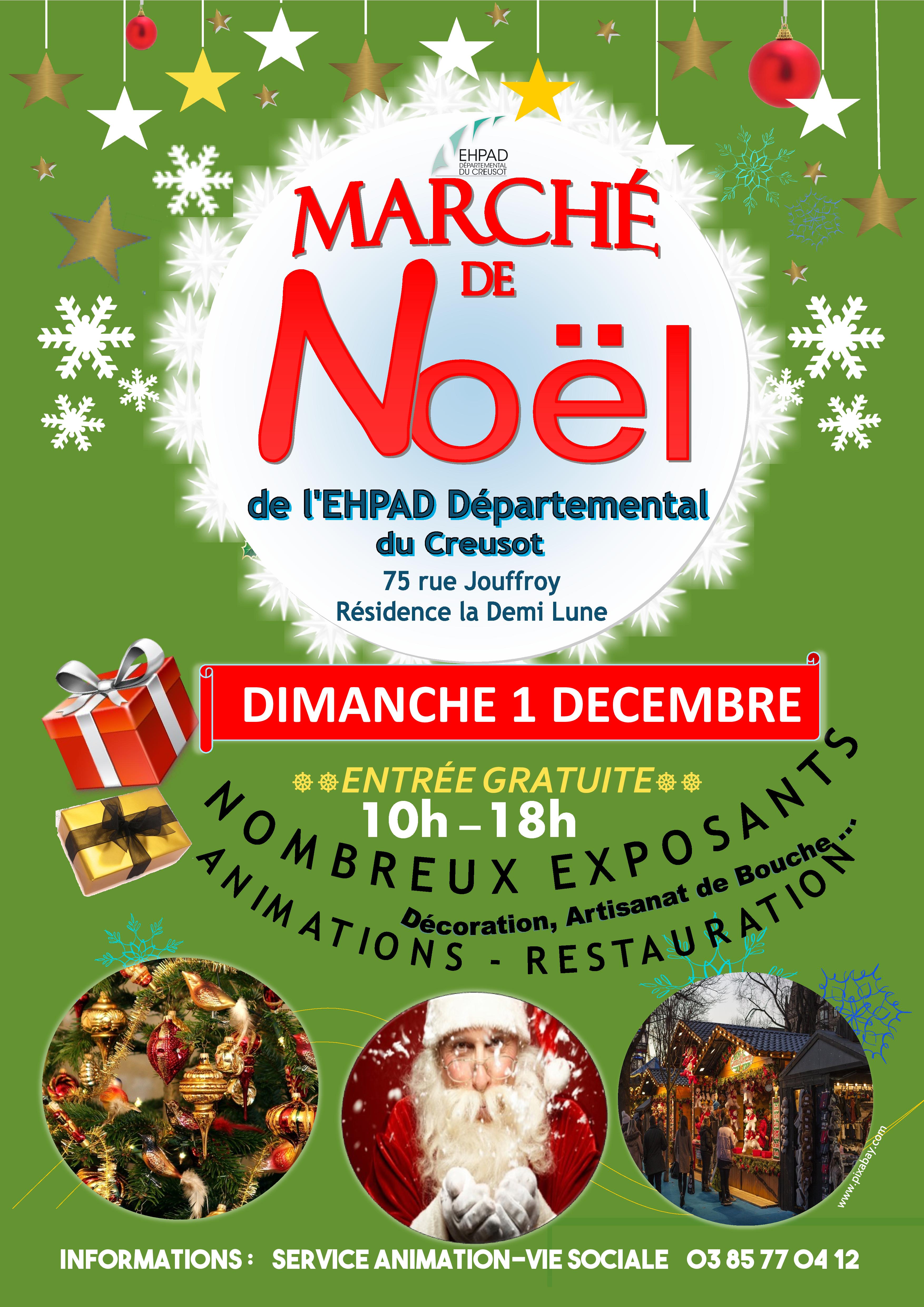 Marché de Noël à l'EHPAD Départemental du Creusot